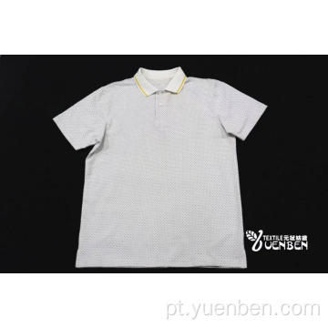 Tecido Jacquard 100% algodão com camisa normal de carcela